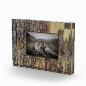 Rustikale, natürliche Bäume, die in Bedrängnis ger Fotoblock (Rechts)