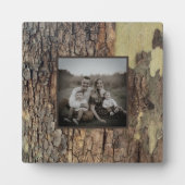 Rustikale, natürliche Bäume, die in Bedrängnis ger Fotoplatte (Vorderseite)