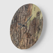 Rustikale, natürliche Bäume, die in Bedrängnis ger Große Wanduhr (Winkel)