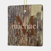 Rustikale, natürliche Bäume, die in Bedrängnis ger Keramikornament (Links)