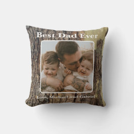 Rustikale, natürliche Bäume, die in Bedrängnis ger Kissen