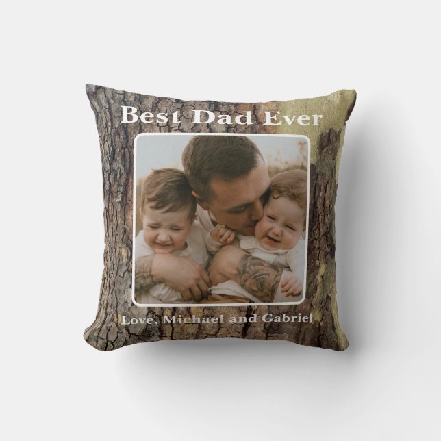 Rustikale, natürliche Bäume, die in Bedrängnis ger Kissen (Vorderseite)