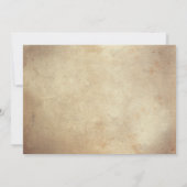 Rustikale Naturzweige Hochzeit Einladung (Rückseite)