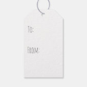 Rustikale Naughty Chalkboard Geschenktasten Geschenkanhänger (Rückseite)