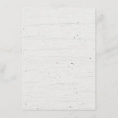 Rustikale Nautic Wedding Card Begleitkarte (Rückseite)