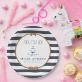 Rustikale Nautical Ahoy Es ist ein Baby Shower Nav Pappteller (Party)