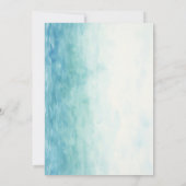 Rustikale Nautical Compass Beach Couple Dusche Einladung (Rückseite)