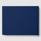Rustikale Navy-Blau-Braunstoff-Spitze-Sonnenblumen Gästebuch (Rückseite)