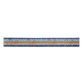 Rustikale Navy Blue Burlap Wedding Gift Ribbon Satinband (Vorderseite)