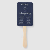 Rustikale Navy-Holz-String-Lichter Fächer (Rückseite)