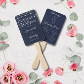 Rustikale Navy-Holz-String-Lichter Fächer