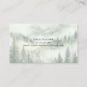 Rustikale Nebelgebirge Visitenkarte (Rückseite)