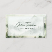 Rustikale Nebelgebirge Visitenkarte (Vorderseite)