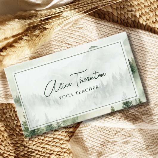 Rustikale Nebelgebirge Visitenkarte