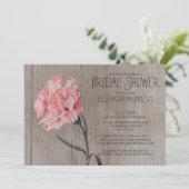 Rustikale Nelken Bridal Dusche Einladungen (Stehend Vorderseite)