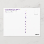 Rustikale neue Adresse Ankündigung Rope Watering C Postkarte (Rückseite)