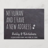 Rustikale neue Adressenverschiebung Ankündigungspostkarte (Vorderseite)