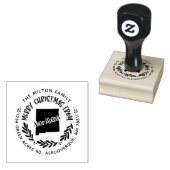 rustikale neue mexico fröhliche Weihnachtsfeier Rü Gummistempel (Stempel)