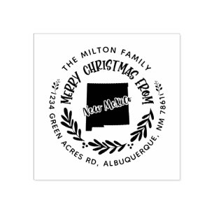 rustikale neue mexico fröhliche Weihnachtsfeier Rü Gummistempel