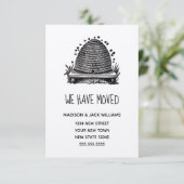 Rustikale neue Zuhause-Adresse |Ankündigung der Be (Stehend Vorderseite)