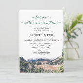 Rustikale neutrale Babydusche Einladung (Stehend Vorderseite)