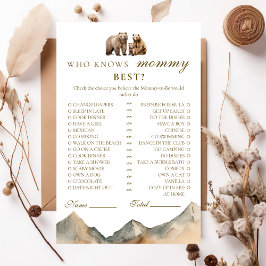 Rustikale, neutrale Bärenfamilie, die Mami am best