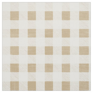 Rustikale neutrale Beige Brown Gingham Buffalo Kar Stoff