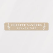 Rustikale neutrale Bezeichnung Wasserdicht Etiketten (Design 1)