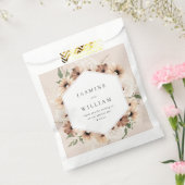 Rustikale neutrale Boho-Blumenhochzeit S2-Beige Geschenktütchen (Versiegelt)