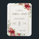 Rustikale neutrale Boho Floral Wedding Magn Magnet<br><div class="desc">Rustikale neutrale Boho Floral Wedding Einladung Hand gemalt natürliche, neutrale Beige, Champagner, weiß und Terrakotta Flora zu schaffen, um diese Hochzeitseinladung. Die Naturpalette ist ideal für Hochzeiten, Hochzeiten, Hochzeiten im Herbst und rustikale Hochzeiten. Erstellen Sie Ihre Einladung einfach mit unseren Vorlagen. Und Ihre Hochzeitseinladung wird mit beruflichen, hochwertigen Druckern gedruckt....</div>