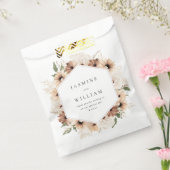 Rustikale neutrale Boho Floral Wedding S2 Geschenktütchen (Versiegelt)