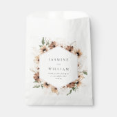 Rustikale neutrale Boho Floral Wedding S2 Geschenktütchen (Vorderseite)