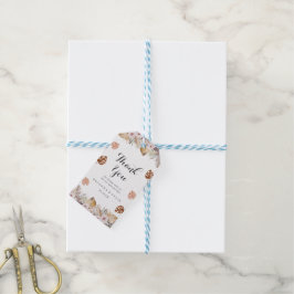 Rustikale neutrale Boho-Hochzeit Geschenkanhänger