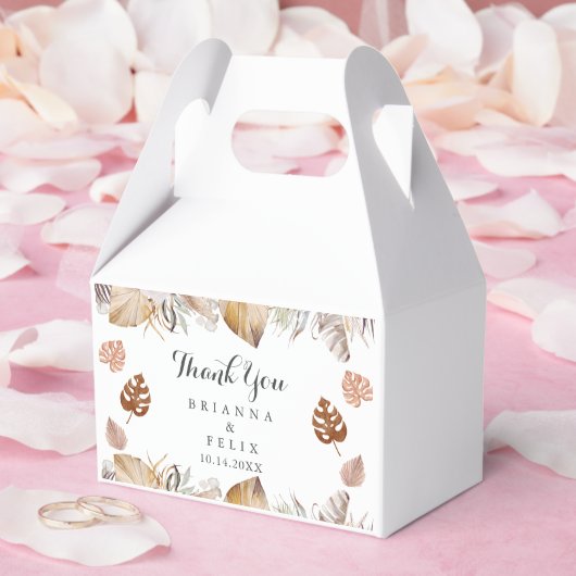 Rustikale neutrale Boho-Hochzeit Geschenkschachtel (Hochzeit)