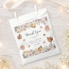 Rustikale neutrale Boho-Hochzeit Geschenktütchen
