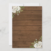 Rustikale neutrale Country-Babydusche Einladung (Rückseite)