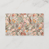 Rustikale neutrale Erdung Boho Wedding RSVP Begleitkarte (Rückseite)