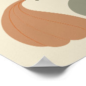 Rustikale, neutrale Fall Pumpkin Baby Dusche Willk Poster (Ecke)