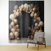 Rustikale neutrale Farben Ballon Arch Hanging Wandteppich (Beispiel)