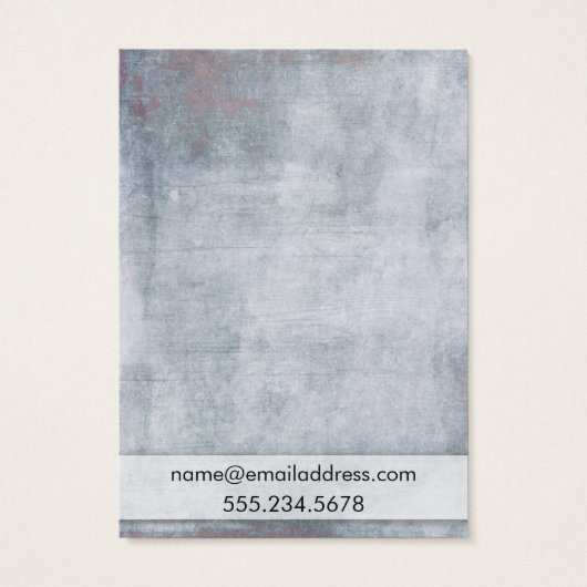 Rustikale Neutrale-Karten mit Holder-Display-Karte (Rückseite)