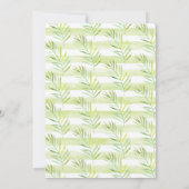 Rustikale neutrale Löwendusche Einladung (Rückseite)