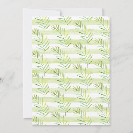 Rustikale neutrale Löwendusche Einladung (Rückseite)