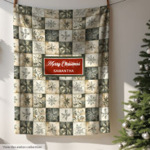 Rustikale, neutrale Pastellfarben Patchwork