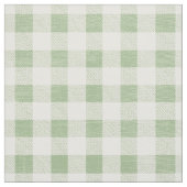 Rustikale neutrale Sage Gingham Buffalo Kariert Stoff (Muster)