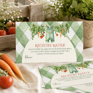 Rustikale Neutrale Spross Baby Shower Geschenklist Begleitkarte