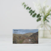 Rustikale Nevada-Gebirgskundengerechte Visitenkarte (Stehend Vorderseite)