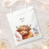 Rustikale Niedlich Baby Highland Cow Baby Dusche Geschenktütchen (Ausgeschnitten)