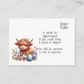 Rustikale Niedlich Baby Highland Cow Baby-Windprei Begleitkarte (Vorderseite)