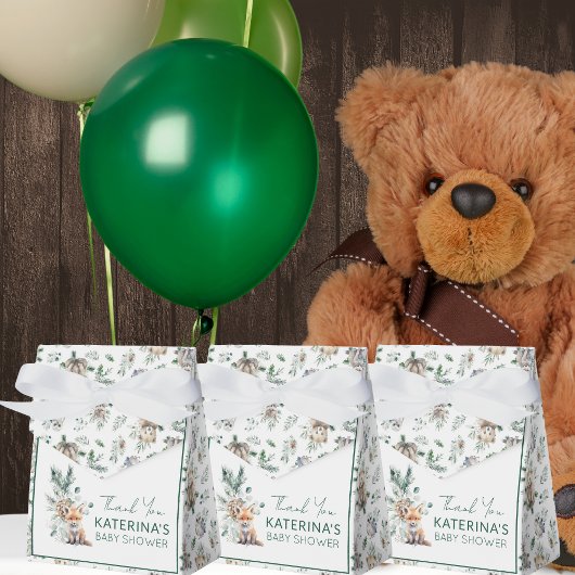 Rustikale Niedlich Woodland Animals Kinderdusche V Geschenkschachtel