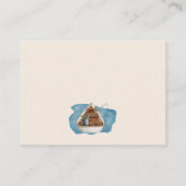 Rustikale Niedliche Angelkarte Begleitkarte (Rückseite)